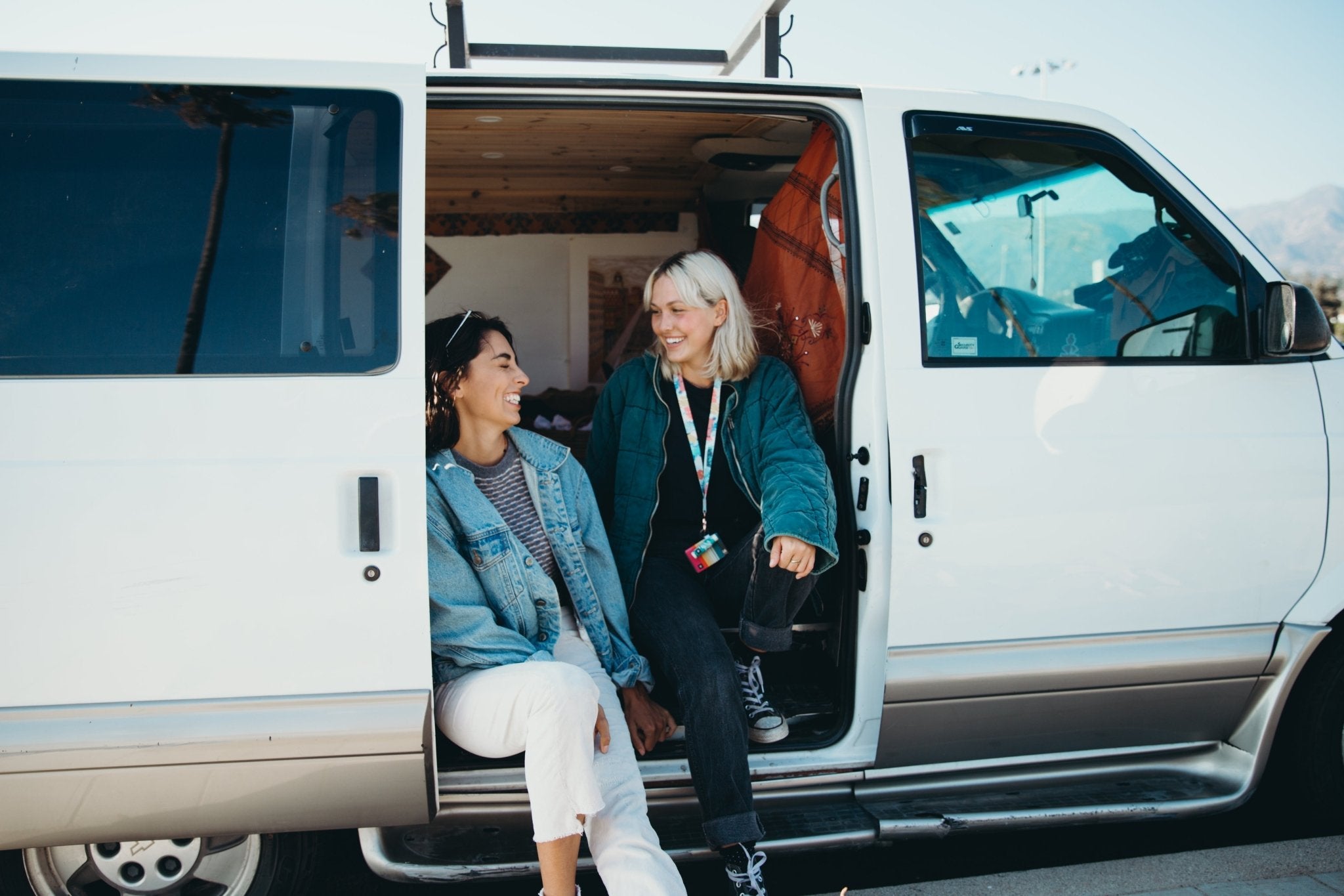 Girls in a van