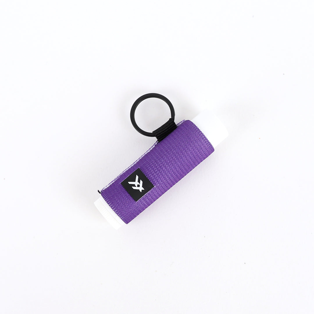 NYU Purple | Chapstick Holder Keychain | Convenient & Secure