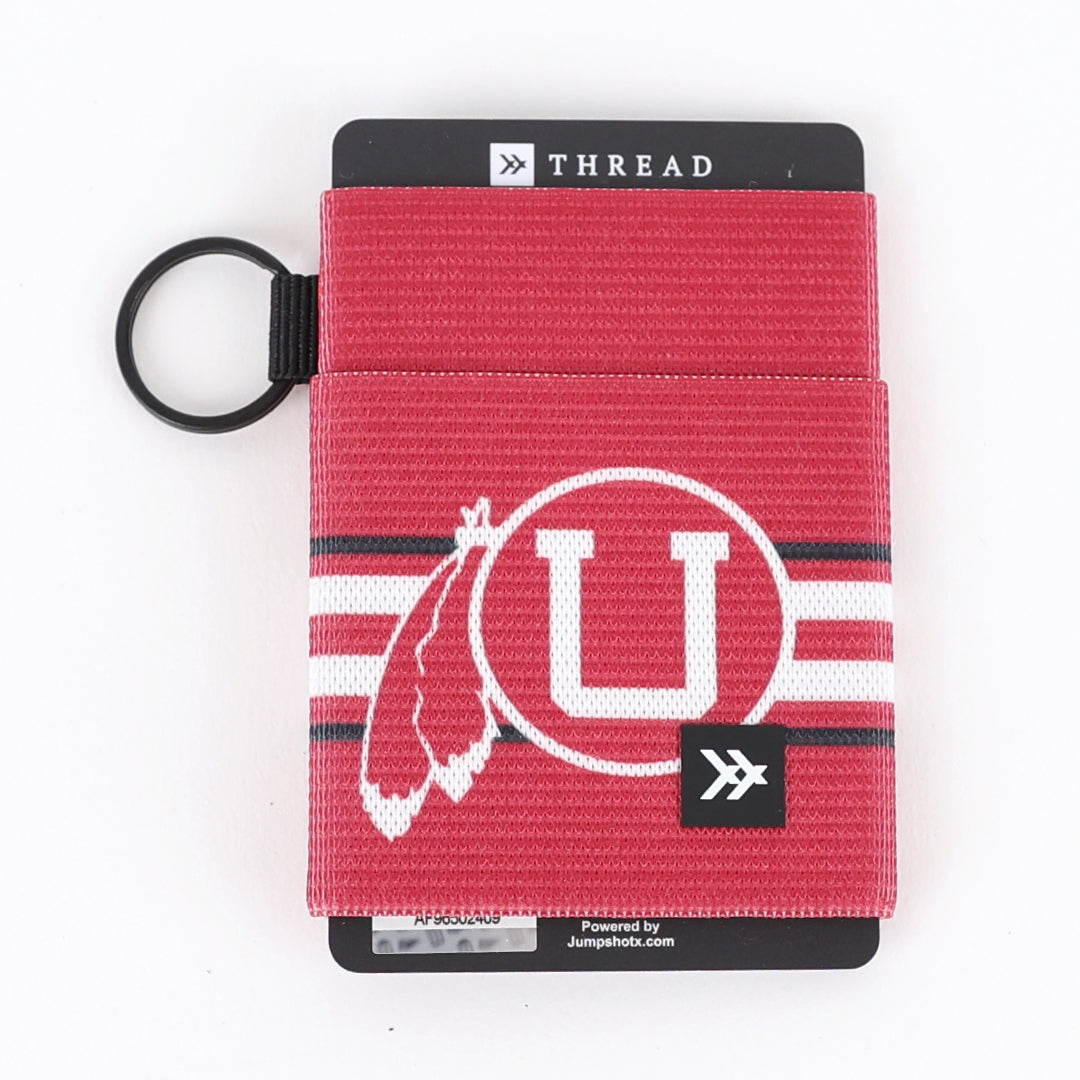 Elastic Wallet - UofU Feather Red - Thread®