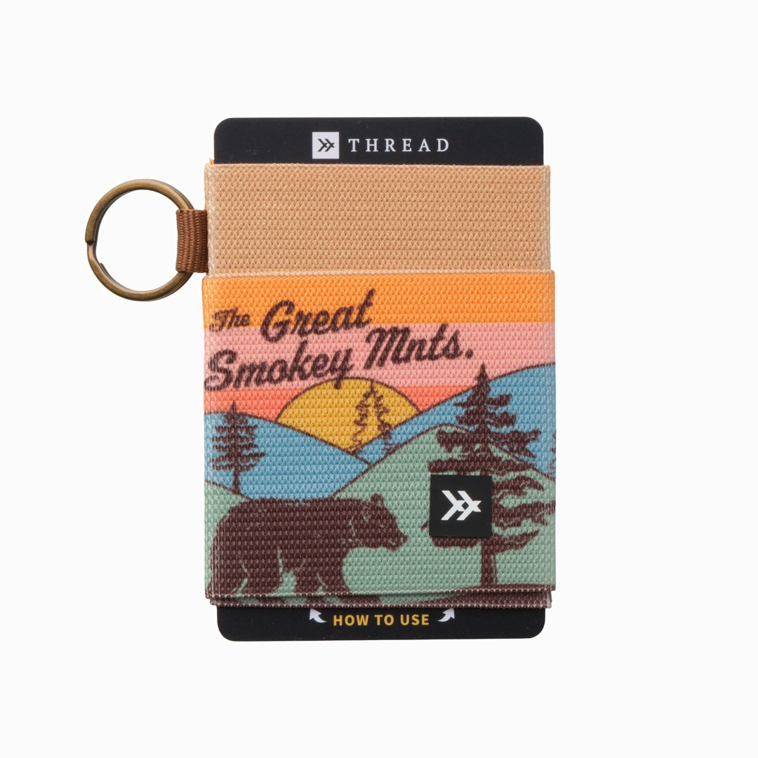Elastic Wallet - Great Smokey Mountains - Thread®