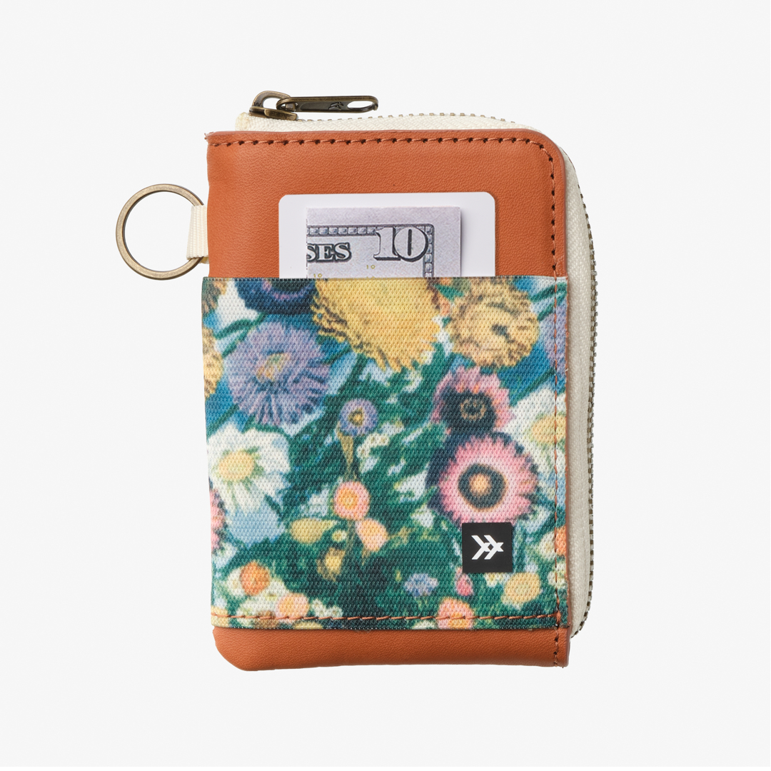 Claudia | Leather Zip Wallet | For Cards, Cash, Coins, & More