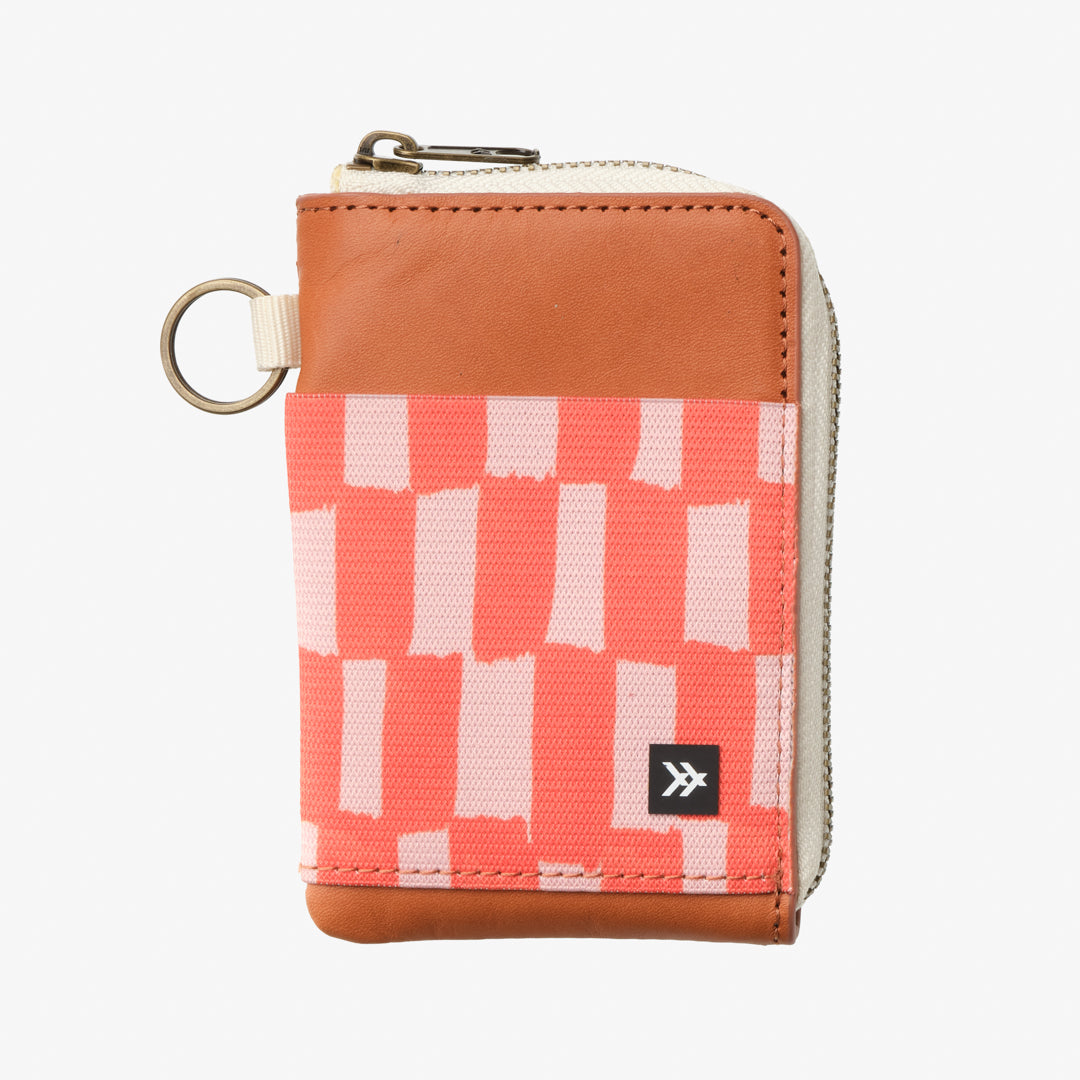 Scout Peach | Leather Zip Wallet | For Cards, Cash, Coins, & More
