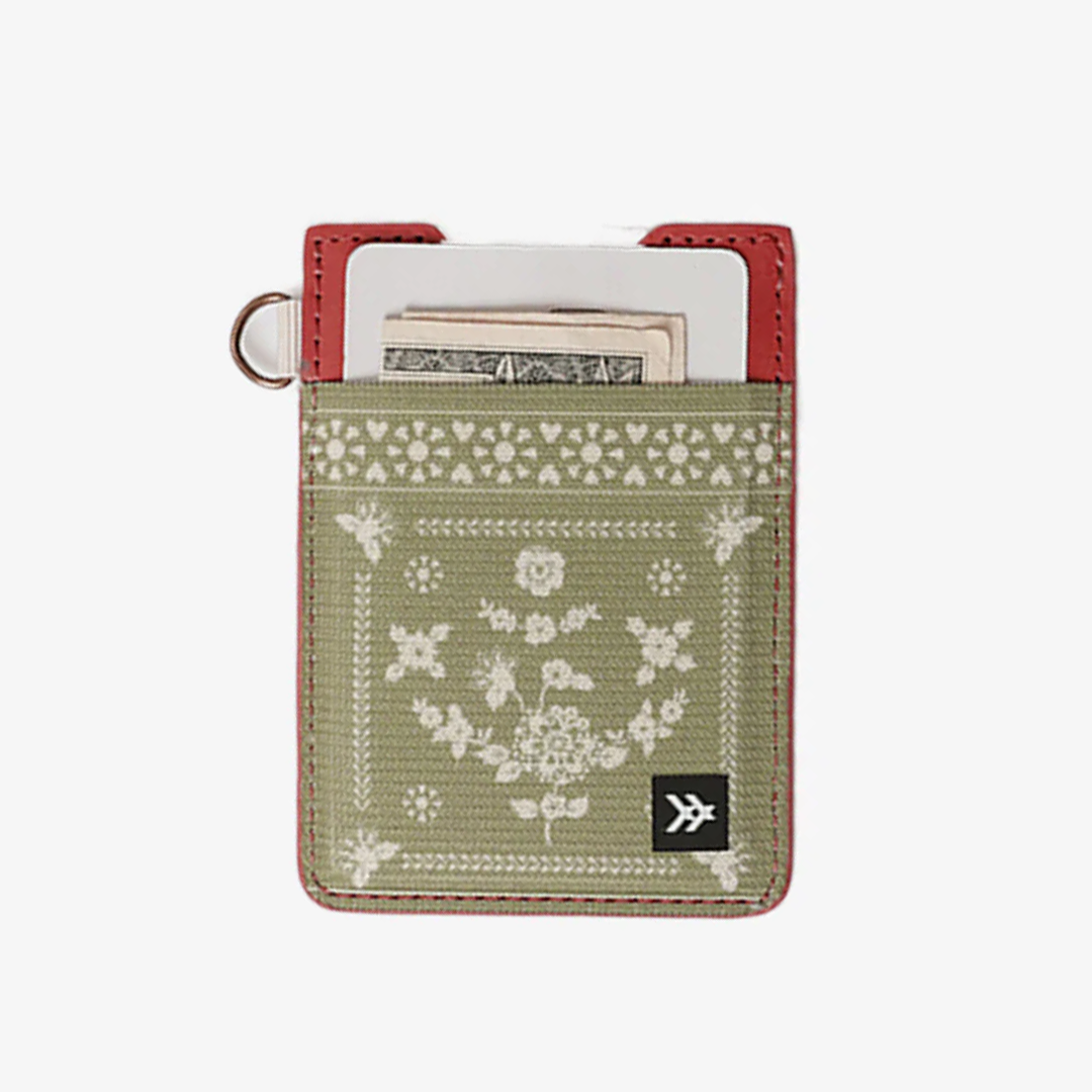 Sawyer Olive | Vertical Leather Wallet | RFID-Protected Leather