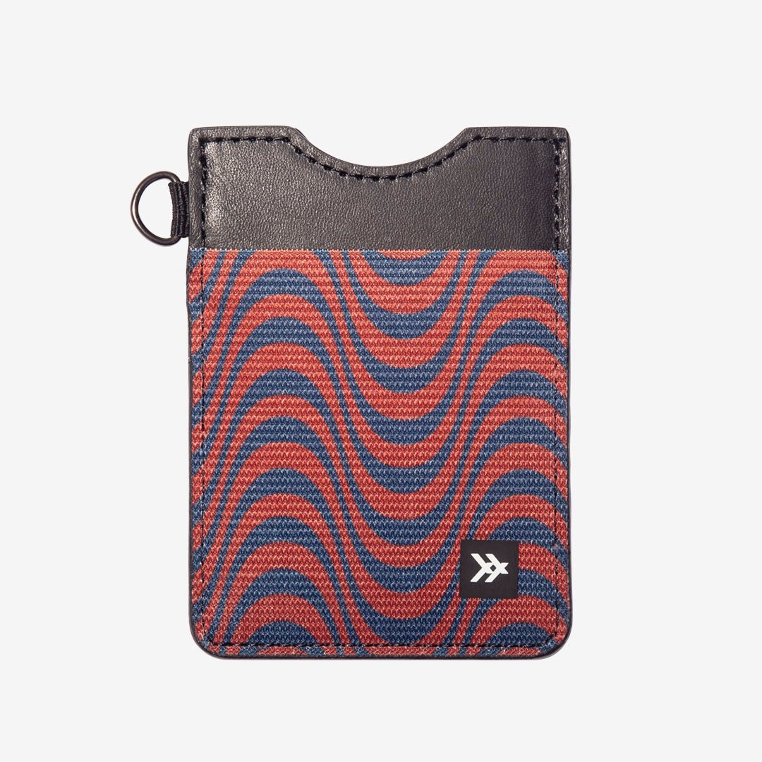 Red psychedelic vertical wallet