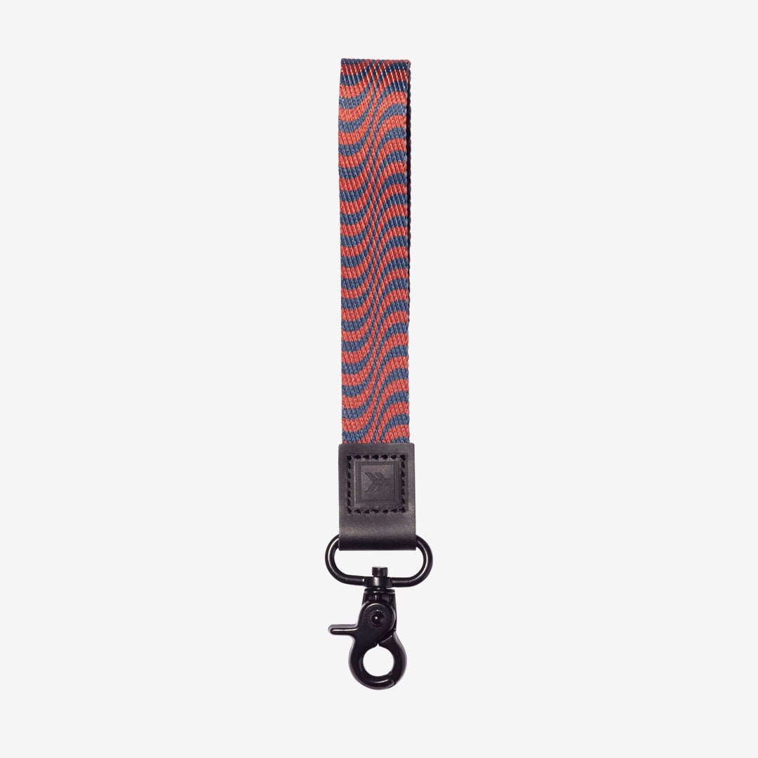 Red psychedelic wrist lanyard