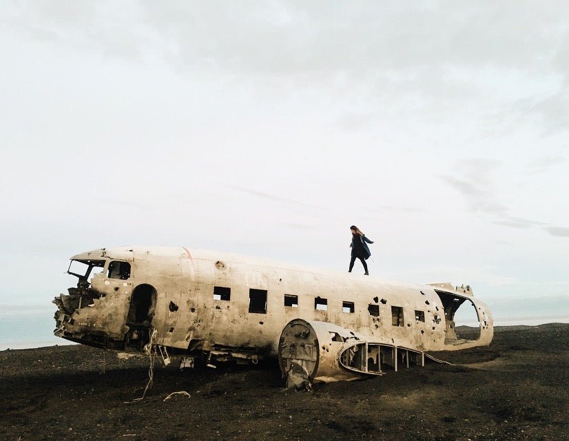 Burned Down Airplane