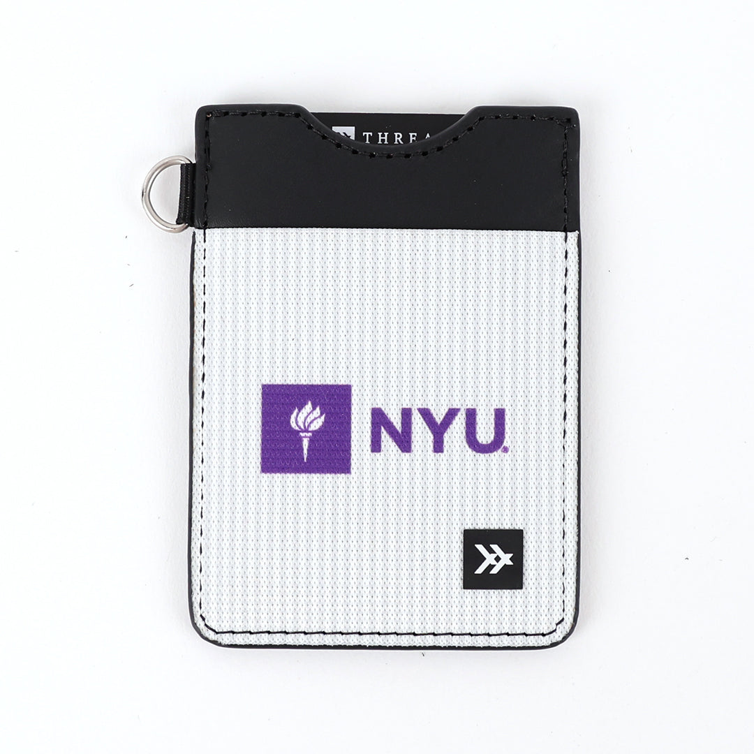 Vertical Leather Wallet - NYU Stripes - Thread®