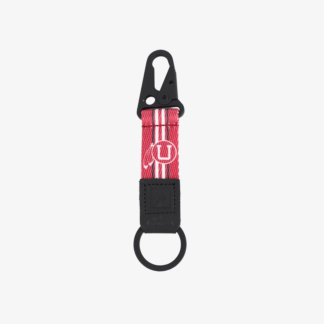 UofU Feather Red - Keychain Clip