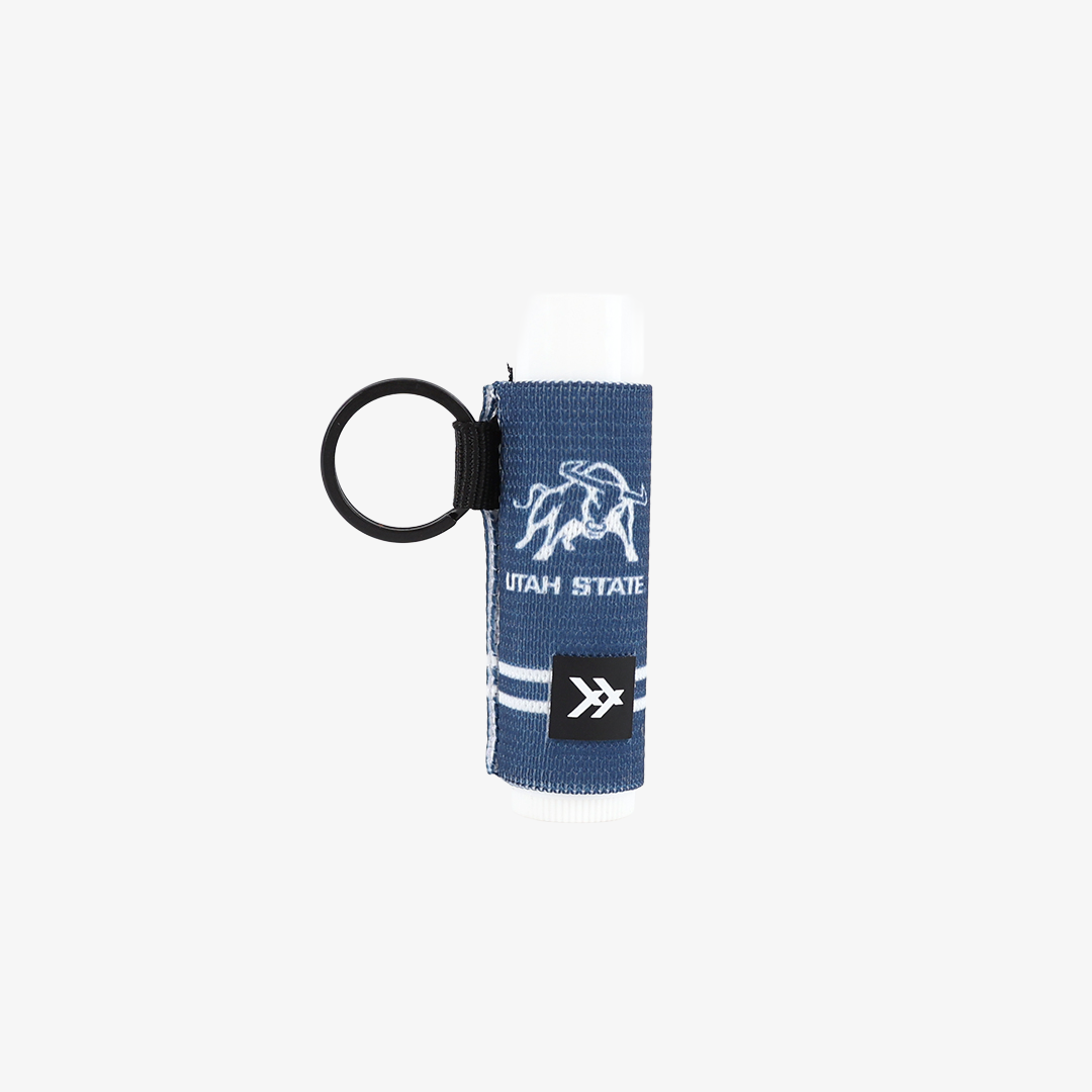 USU Bull - Chapstick Holder Keychain