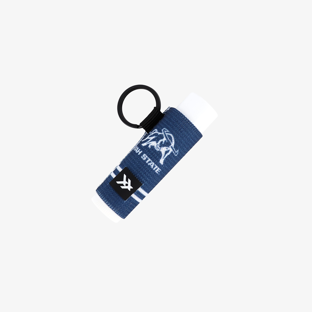 USU Bull - Chapstick Holder Keychain