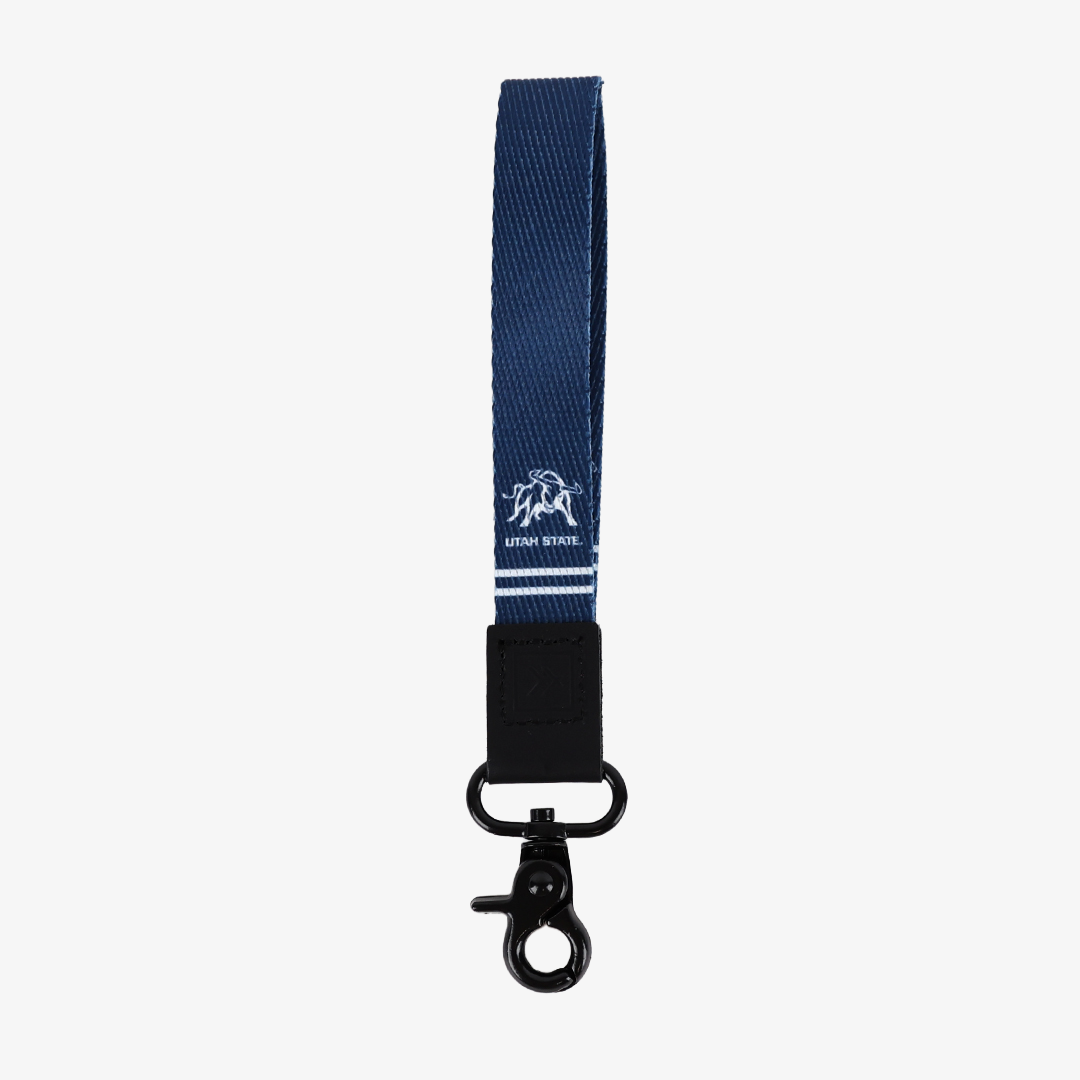 USU Bull - Wristlet Keychain