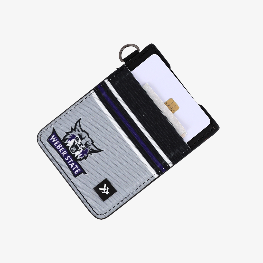 Weber State Black - Vertical Leather Wallet