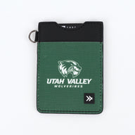 Vertical Leather Wallet - UVU Green - Thread®