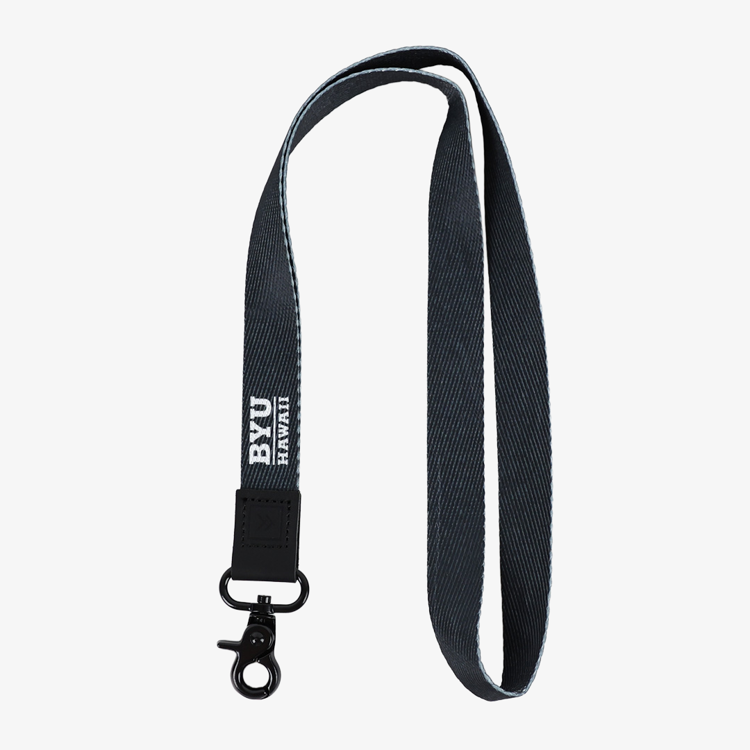 BYUH Black - Neck Lanyard