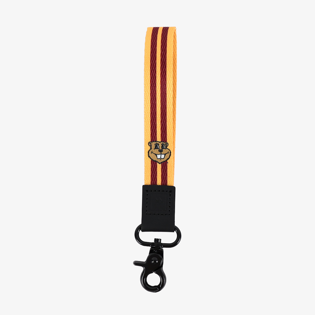 Minnesota Gold Gopher - Wristlet Keychain