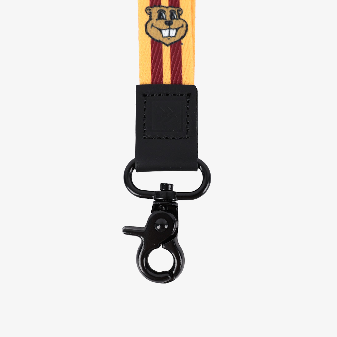 Minnesota Gold Gopher - Wristlet Keychain