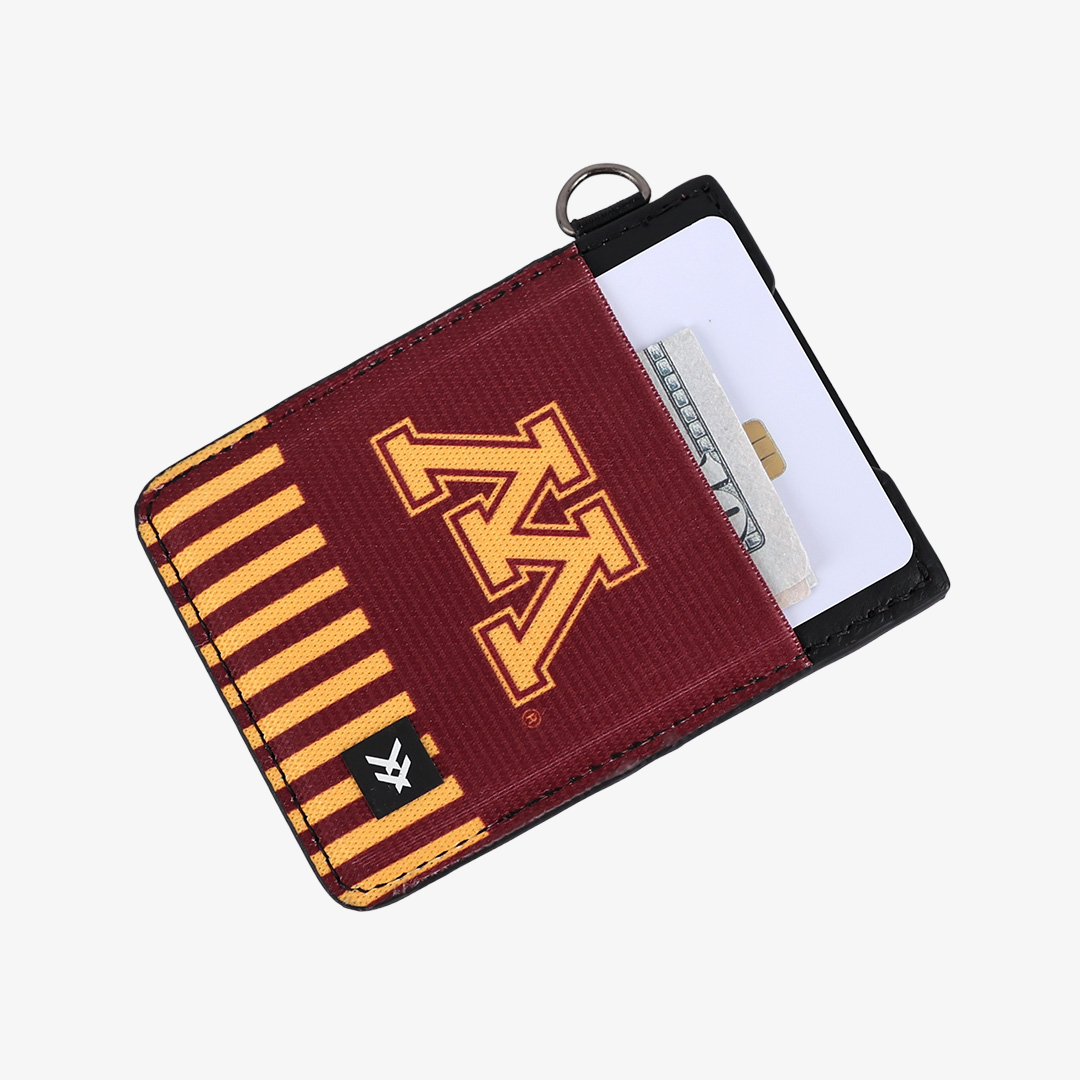 Minnesota Stripes - Vertical Leather Wallet