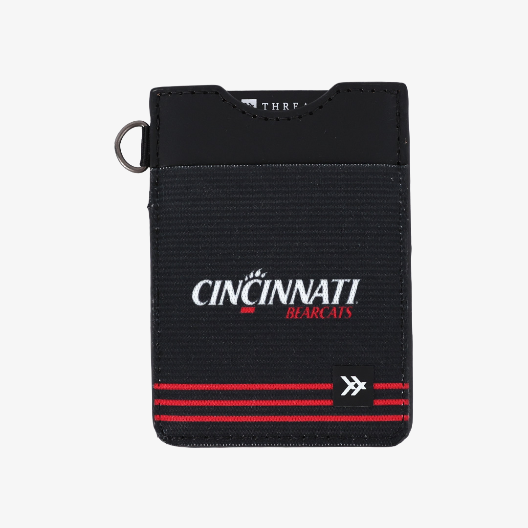 Cincinnati Black Stripes - Vertical Leather Wallet