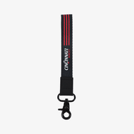 Cincinnati Black Stripes - Wristlet Keychain