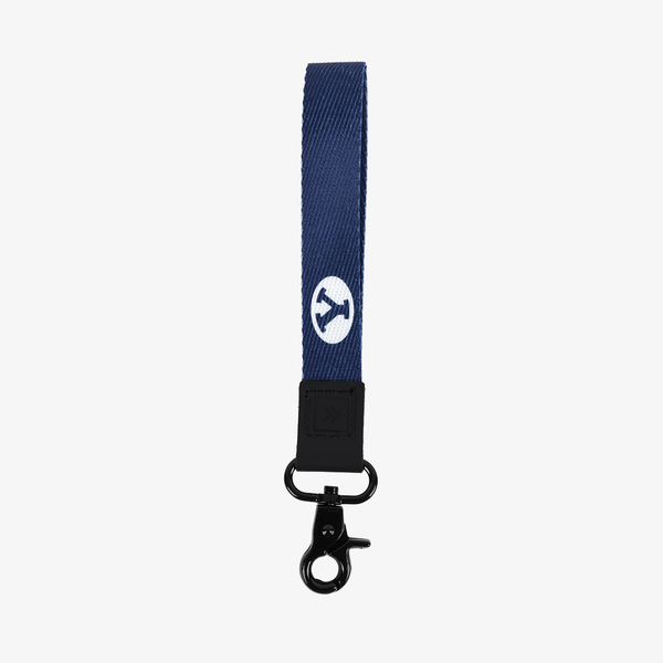 BYU Checker - Wristlet Keychain