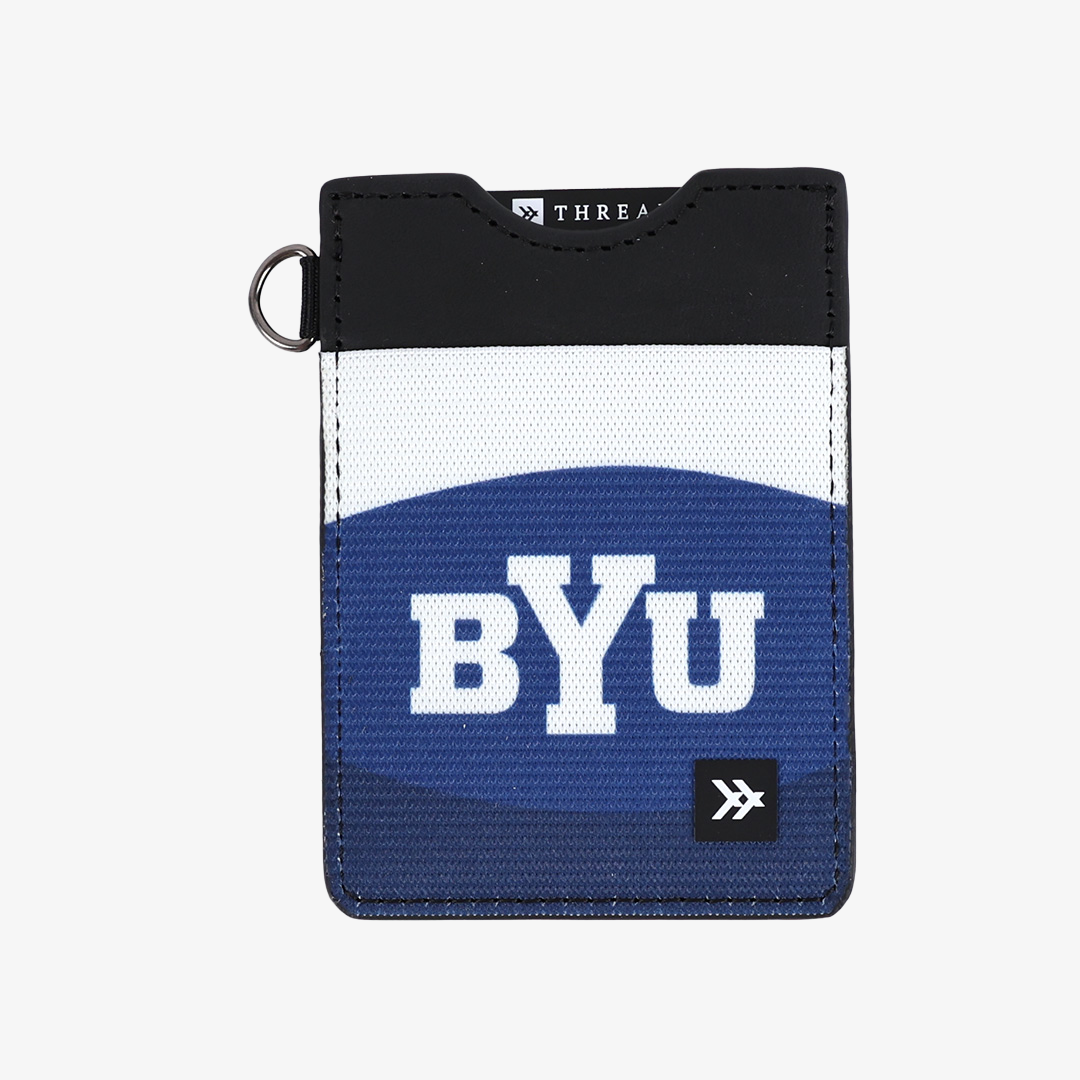 BYU Wave - Vertical Leather Wallet