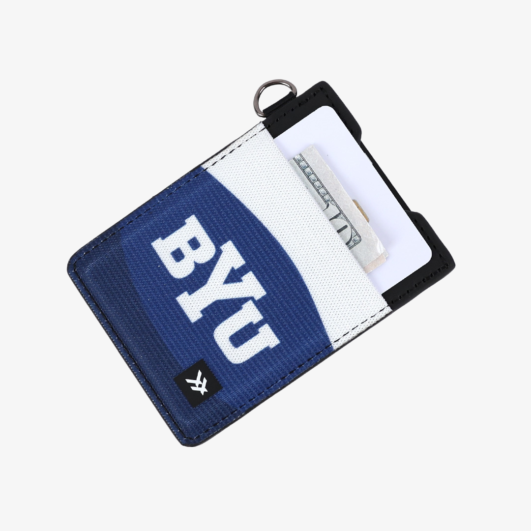 BYU Wave - Vertical Leather Wallet