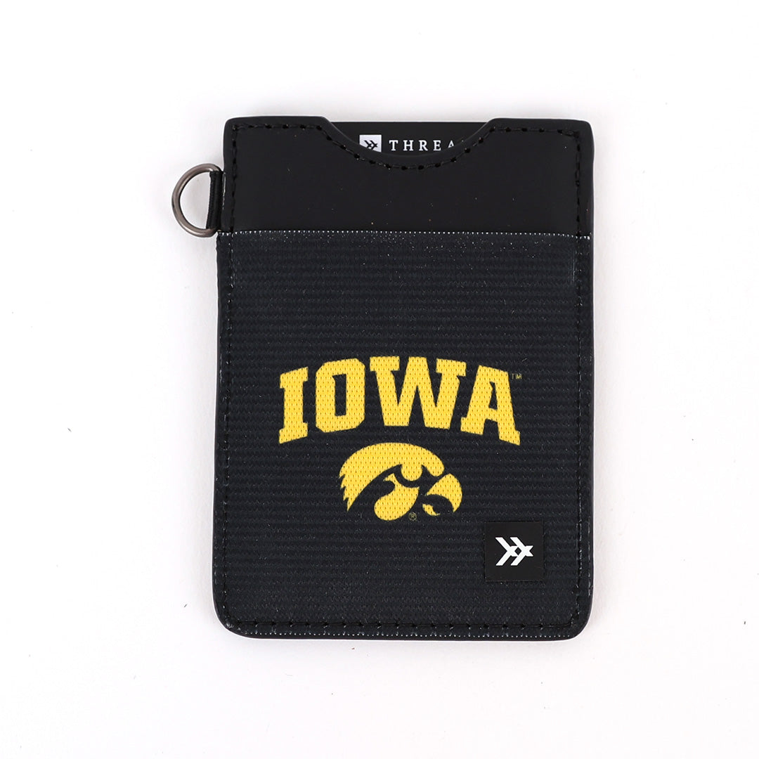 Vertical Wallet - University of Iowa Black - Thread®