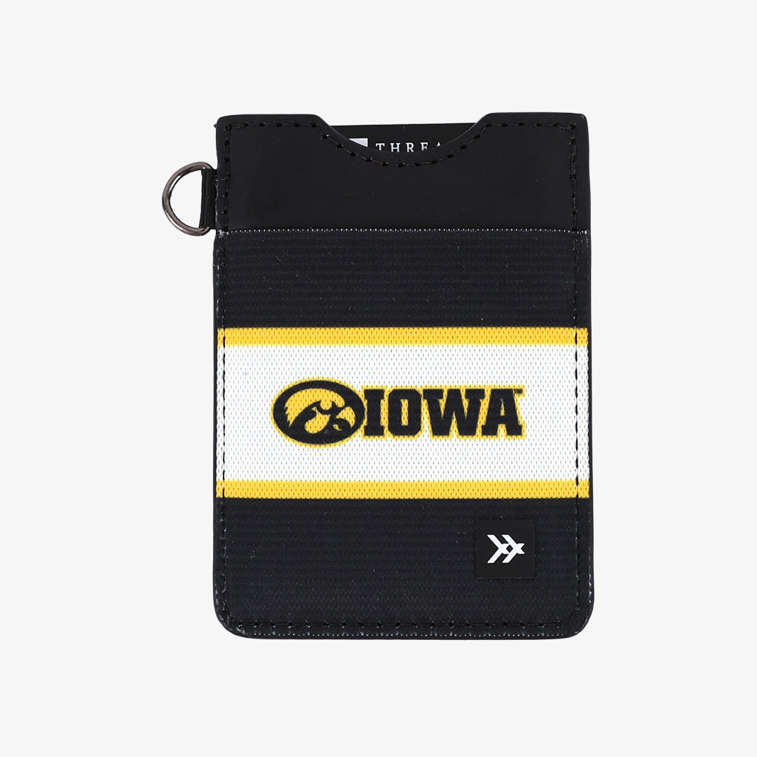 University of Iowa Stripes - Vertical Leather Wallet