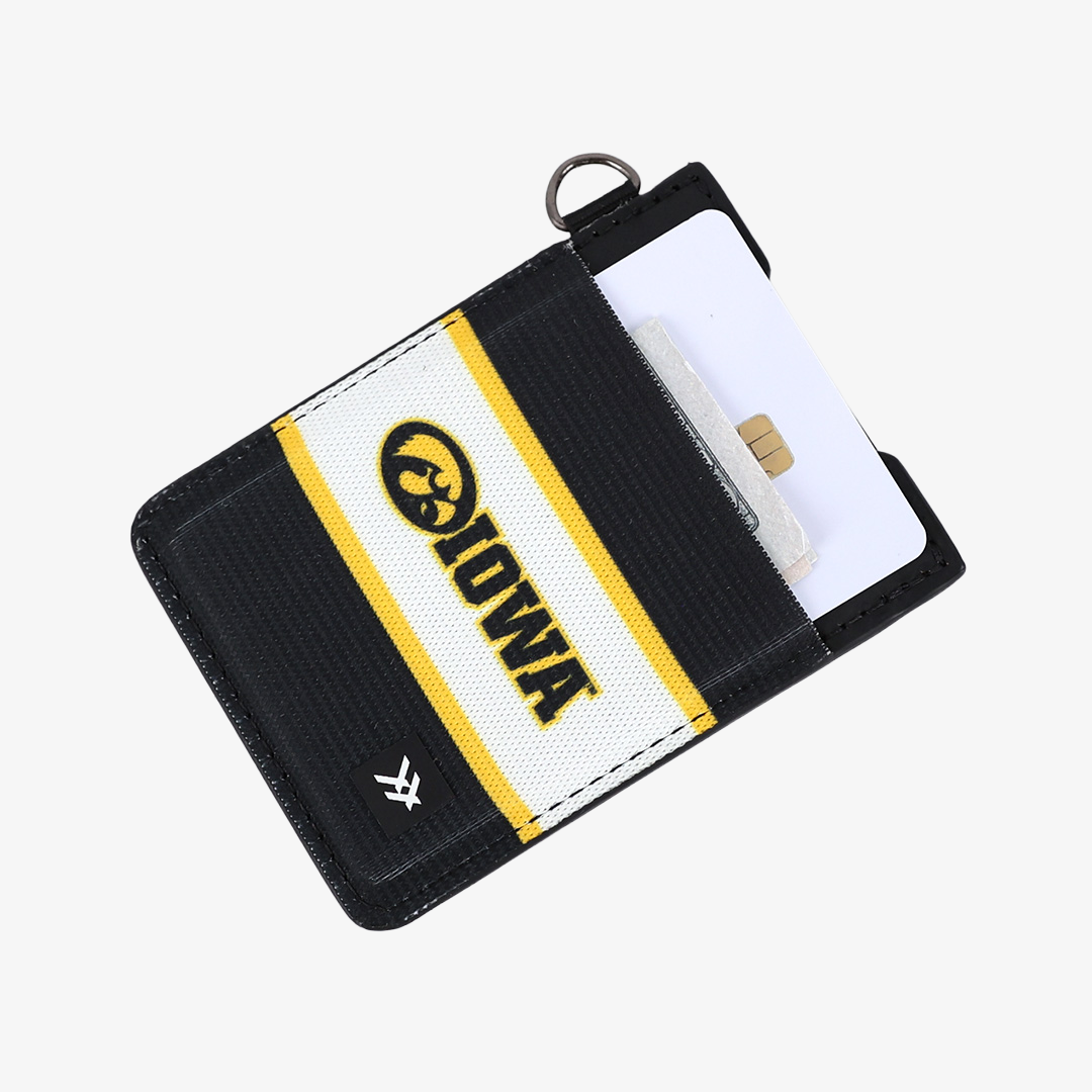 University of Iowa Stripes - Vertical Leather Wallet
