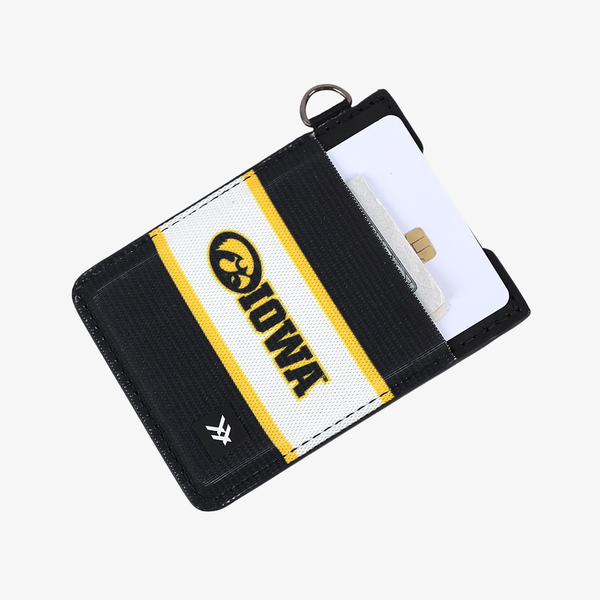University of Iowa Stripes - Vertical Leather Wallet