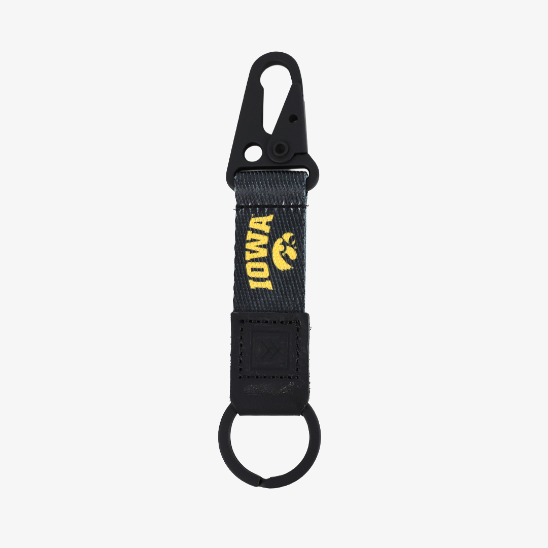 University of Iowa Black - Keychain Clip