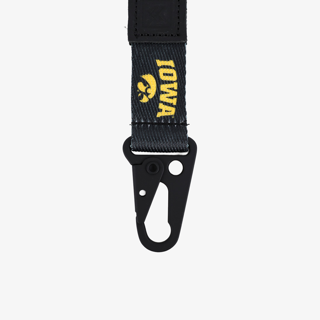 University of Iowa Black - Keychain Clip