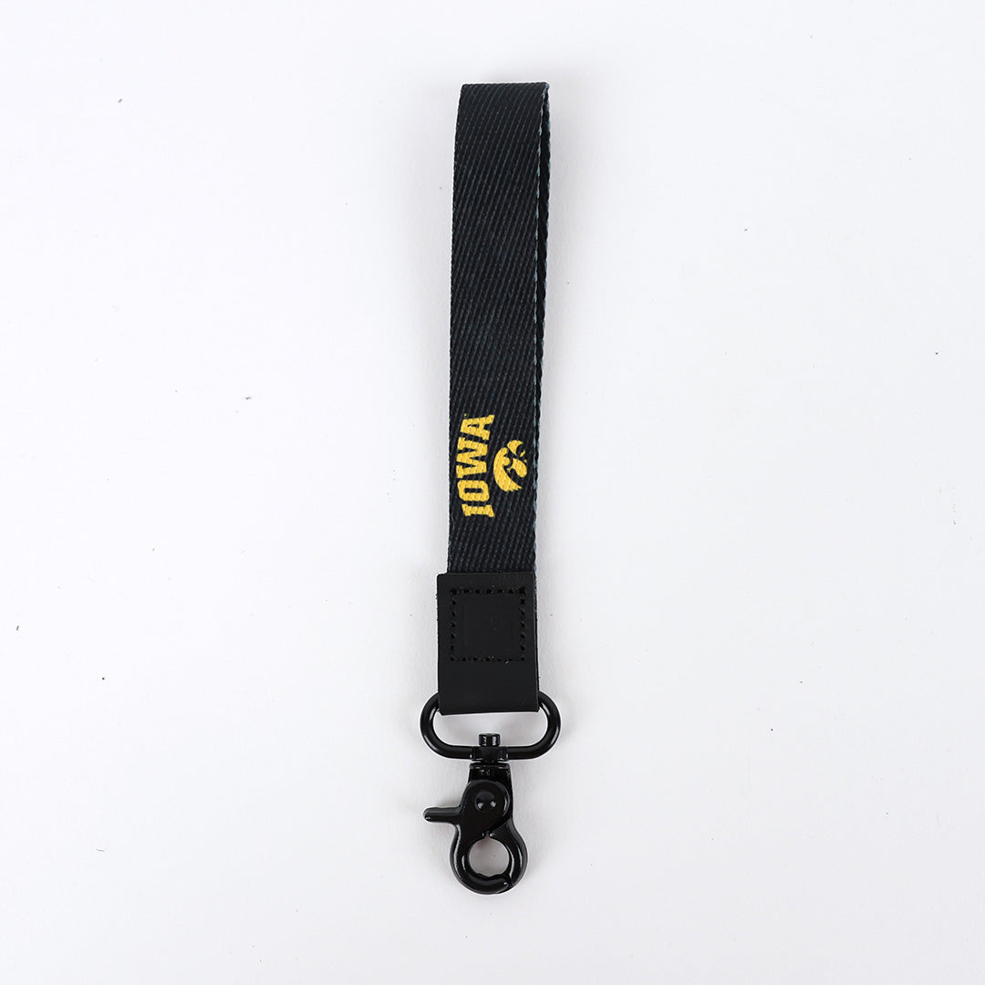 Wrist Lanyard - University of Iowa Black - Thread®