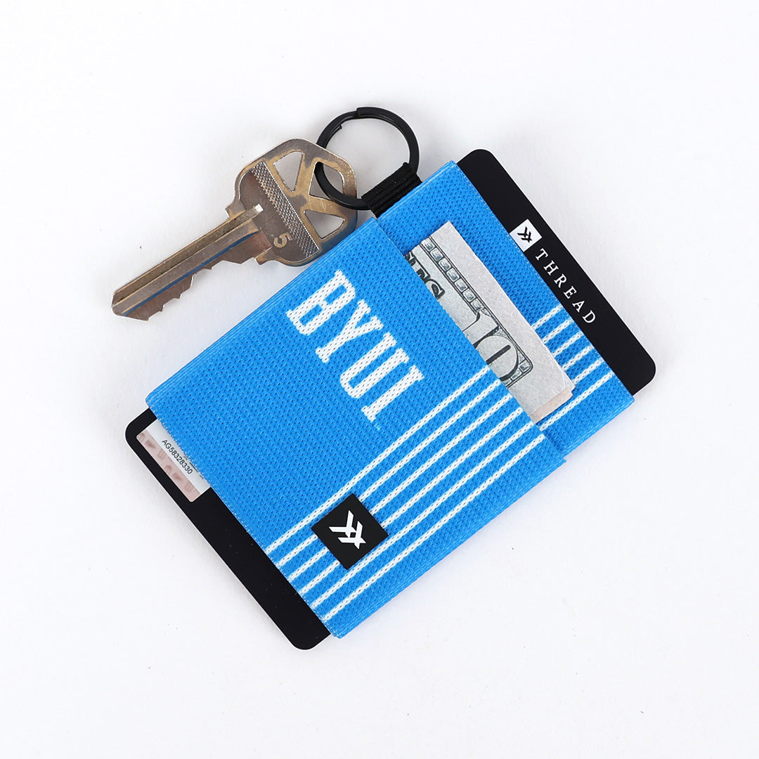 Elastic Wallet - BYUI Blue Stripes - Thread®