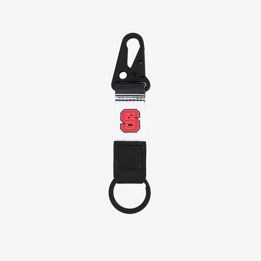 NC White Stripe - Keychain Clip