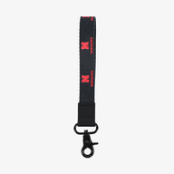 Nebraska Black - Wristlet Keychain