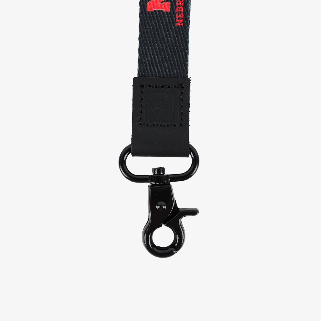 Nebraska Black - Neck Lanyard