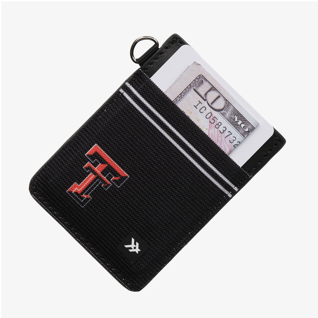 Vertical Leather Wallet - Texas Tech Black - Thread®