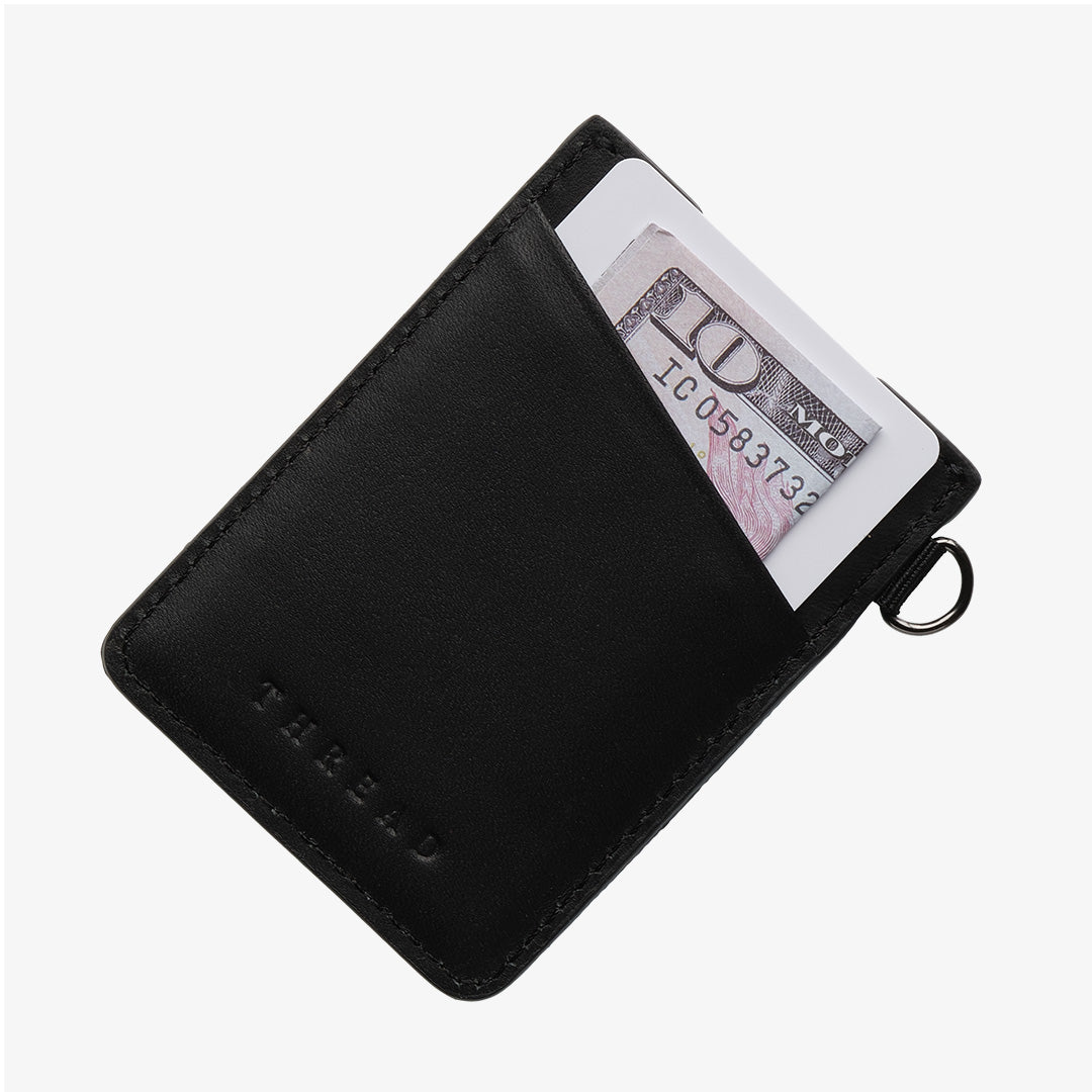Vertical Leather Wallet - TCU White - Thread®