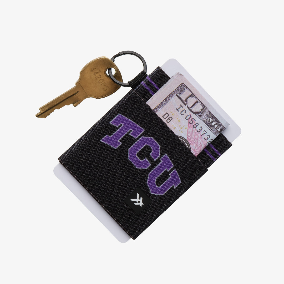 Elastic Wallet - TCU Black - Thread®
