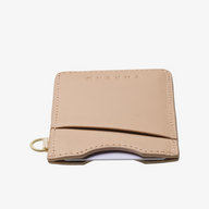 Vertical Leather Wallet - Green Gingham - Thread®