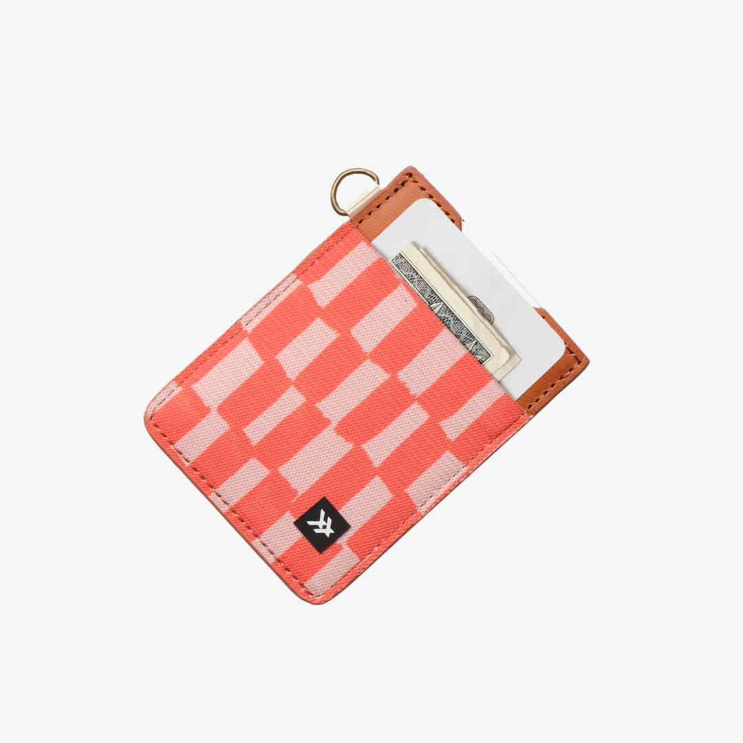 Vertical Leather Wallet - Scout Peach - Thread®