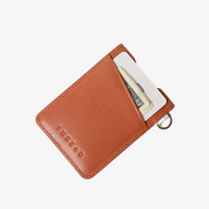 Vertical Leather Wallet - Renae Peach - Thread®