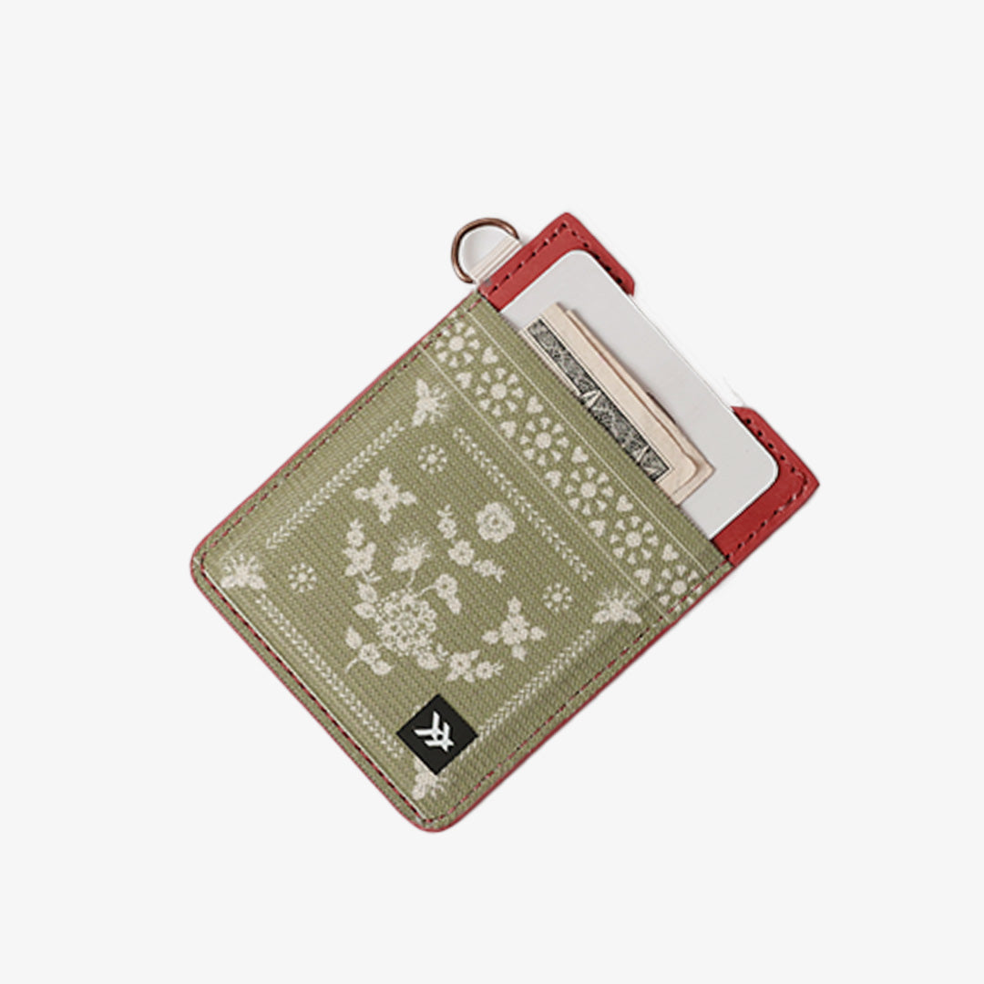Sawyer Olive | Vertical Leather Wallet | RFID-Protected Leather