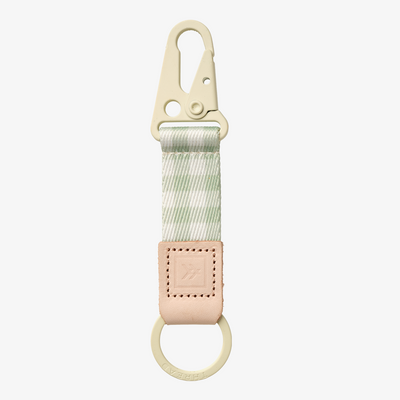 Green Gingham - Keychain Clip