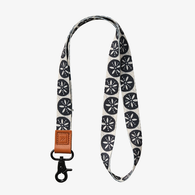 Sand Dollar Black - Neck Lanyard
