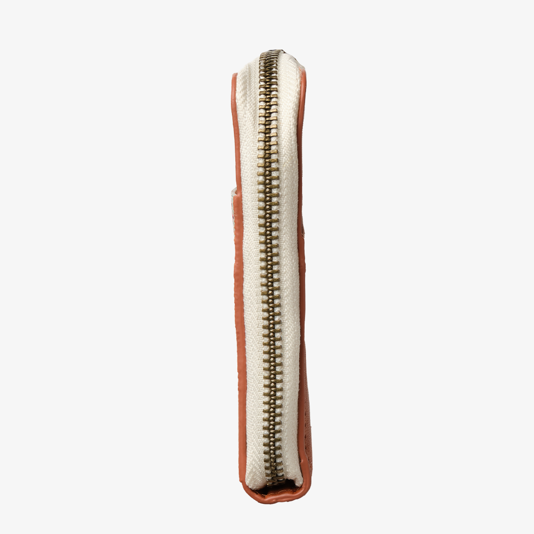 Leather Zip Wallet - Coral Crush - Thread®