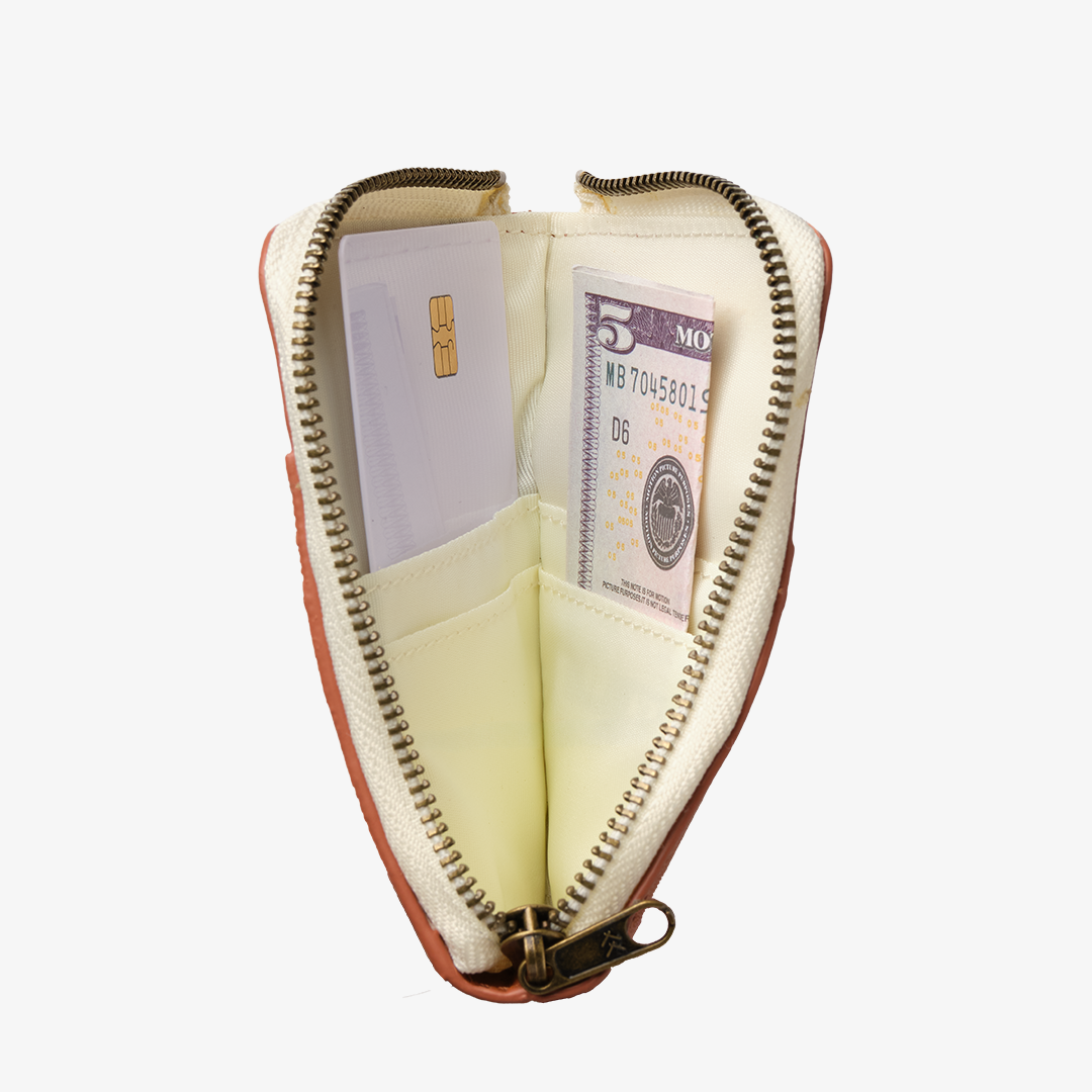 Leather Zip Wallet - Coral Crush - Thread®