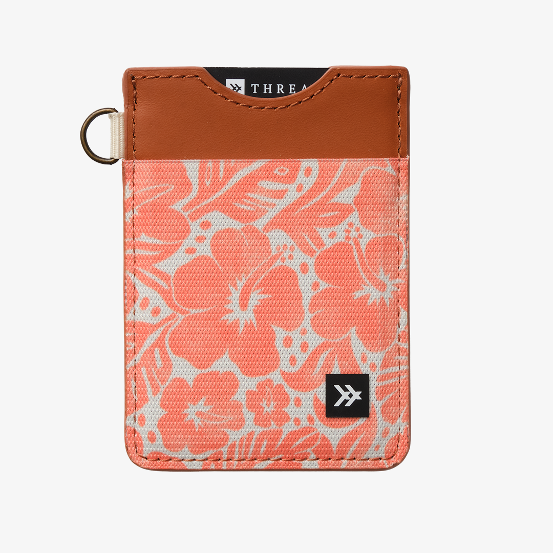 Vertical Leather Wallet - Coral Crush - Thread®