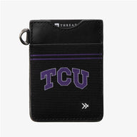 Vertical Leather Wallet - TCU Black - Thread®